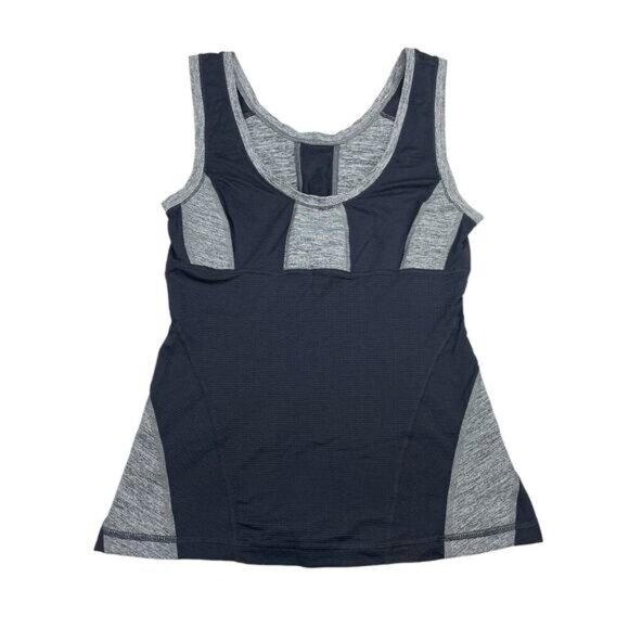 LULULEMON Run: Recharge Tank Sz 4 Black Gray - Picture 3 of 5